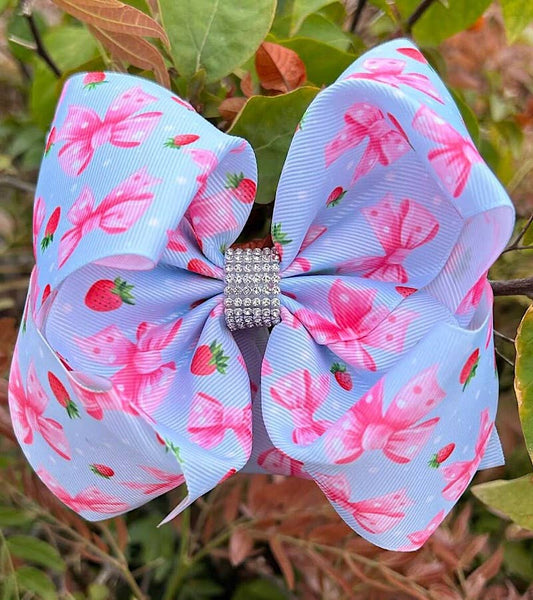 COQUETTE PRINTED  HAIR BOWS.