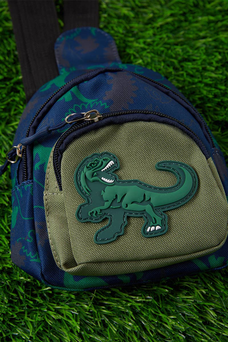 MINI BOYS SLING BAGS WITH DINOUSAUR APPLIQUE. DN-GG20222