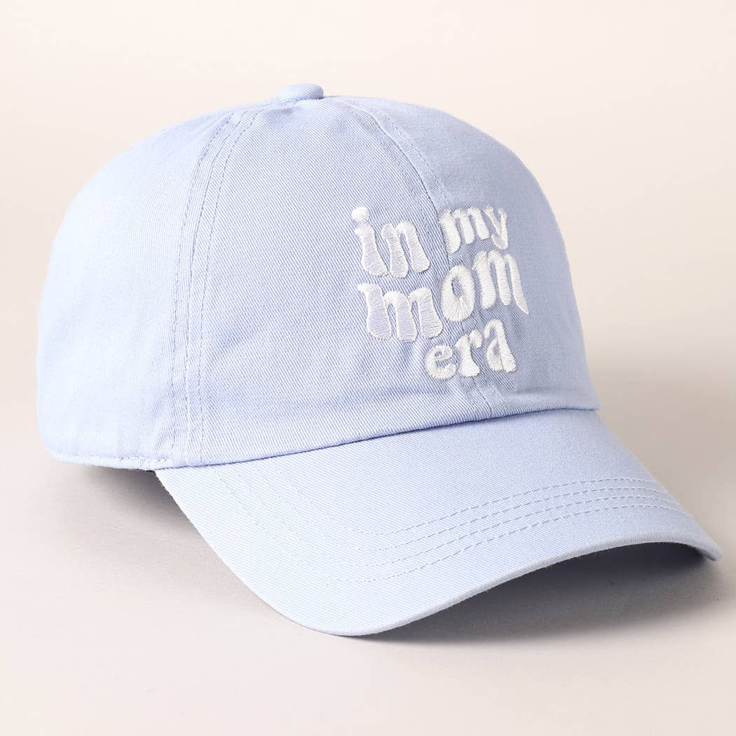 Embroidered Letters In My Mom Era Baseball Cap