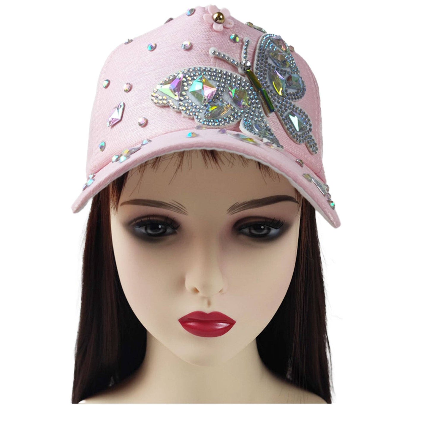 BUTTERFLY RHINESTONE CAP