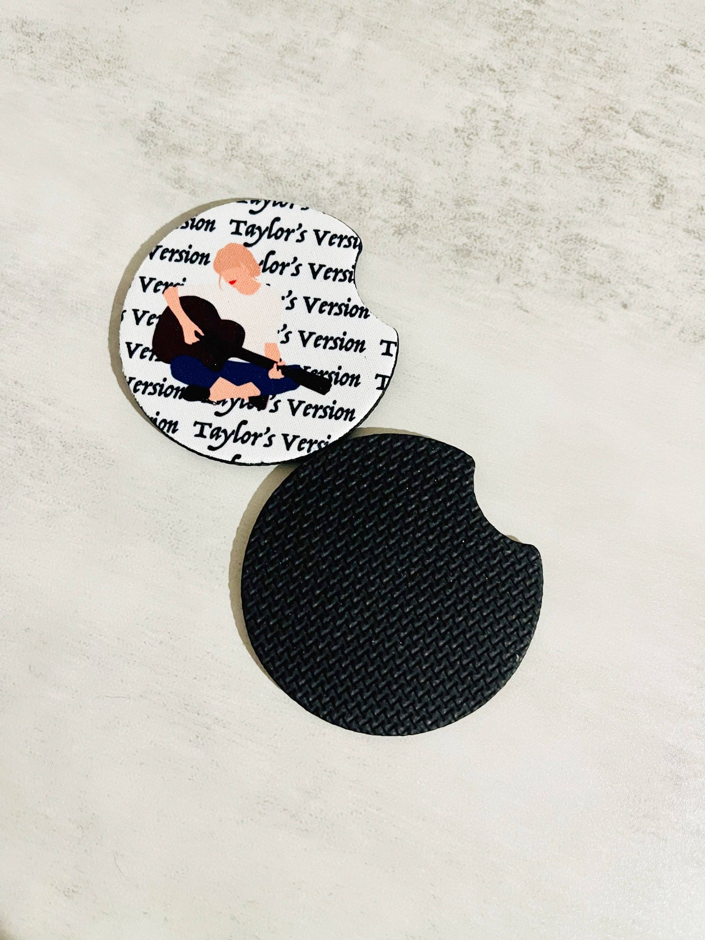 2 Car Coasters, Taylor Swift Red Album Inspired Design