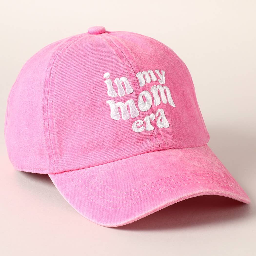 Embroidered Letters In My Mom Era Baseball Cap