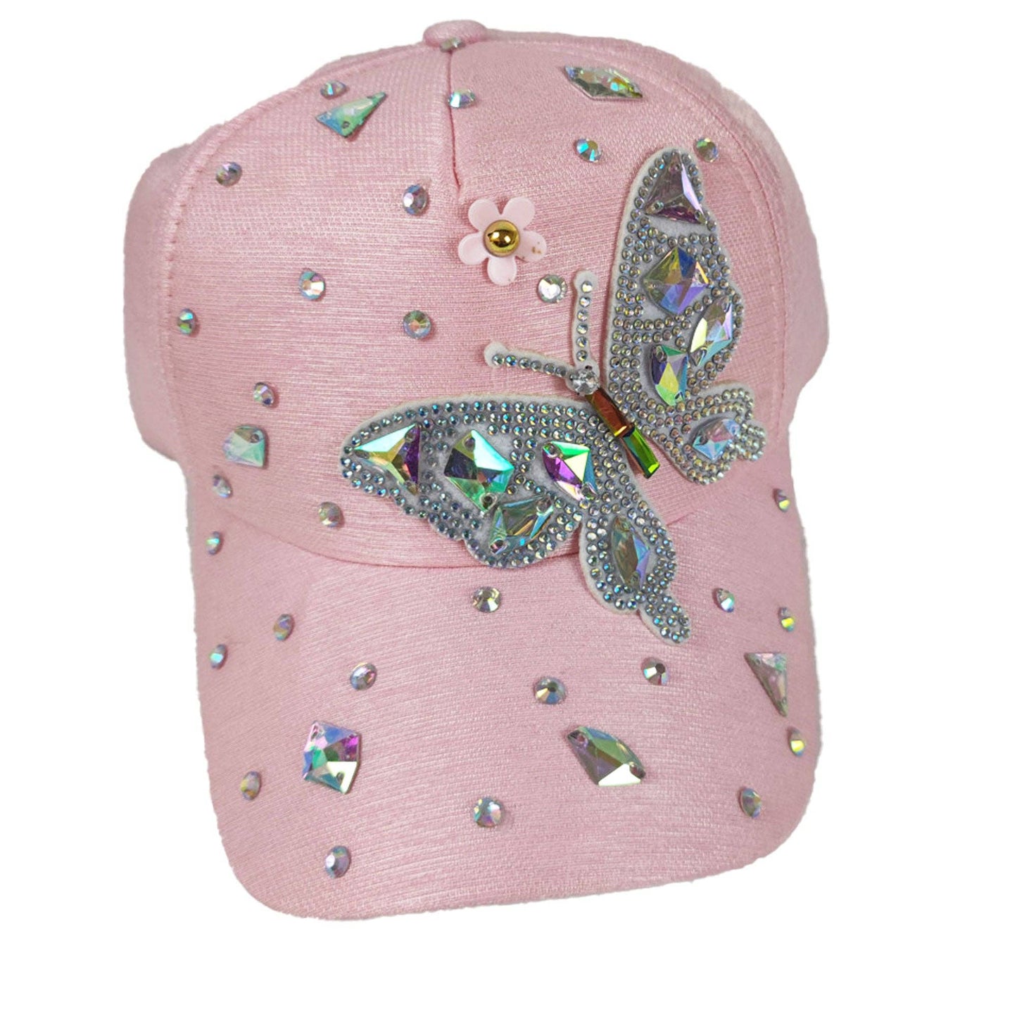 BUTTERFLY RHINESTONE CAP