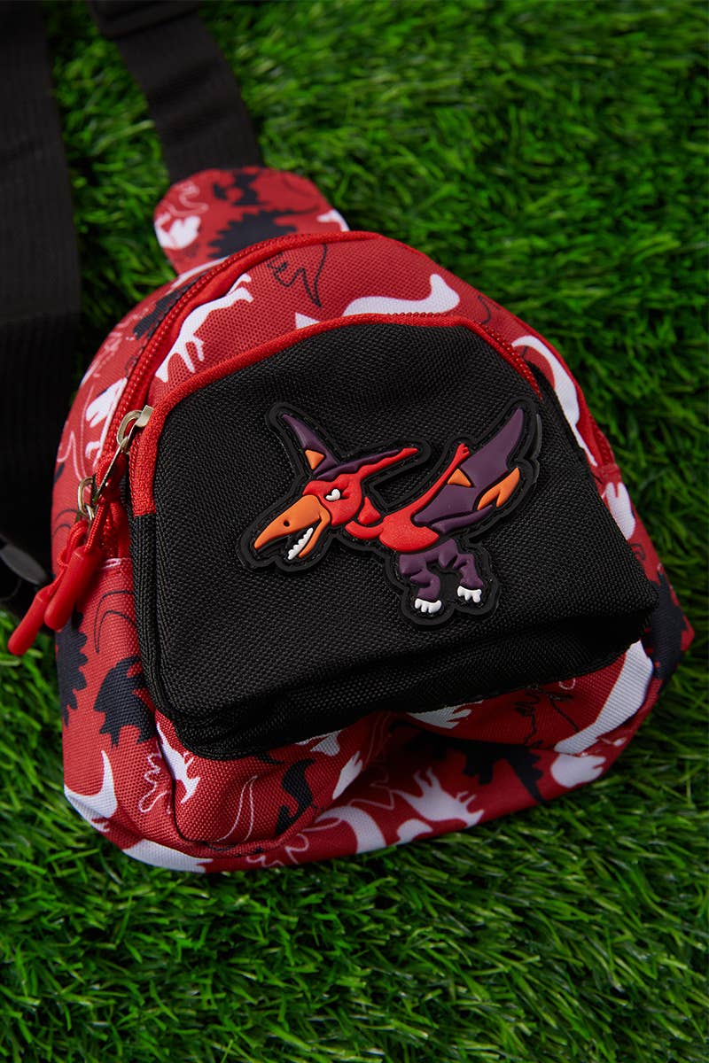 MINI BOYS SLING BAGS WITH DINOUSAUR APPLIQUE. DN-GG20222