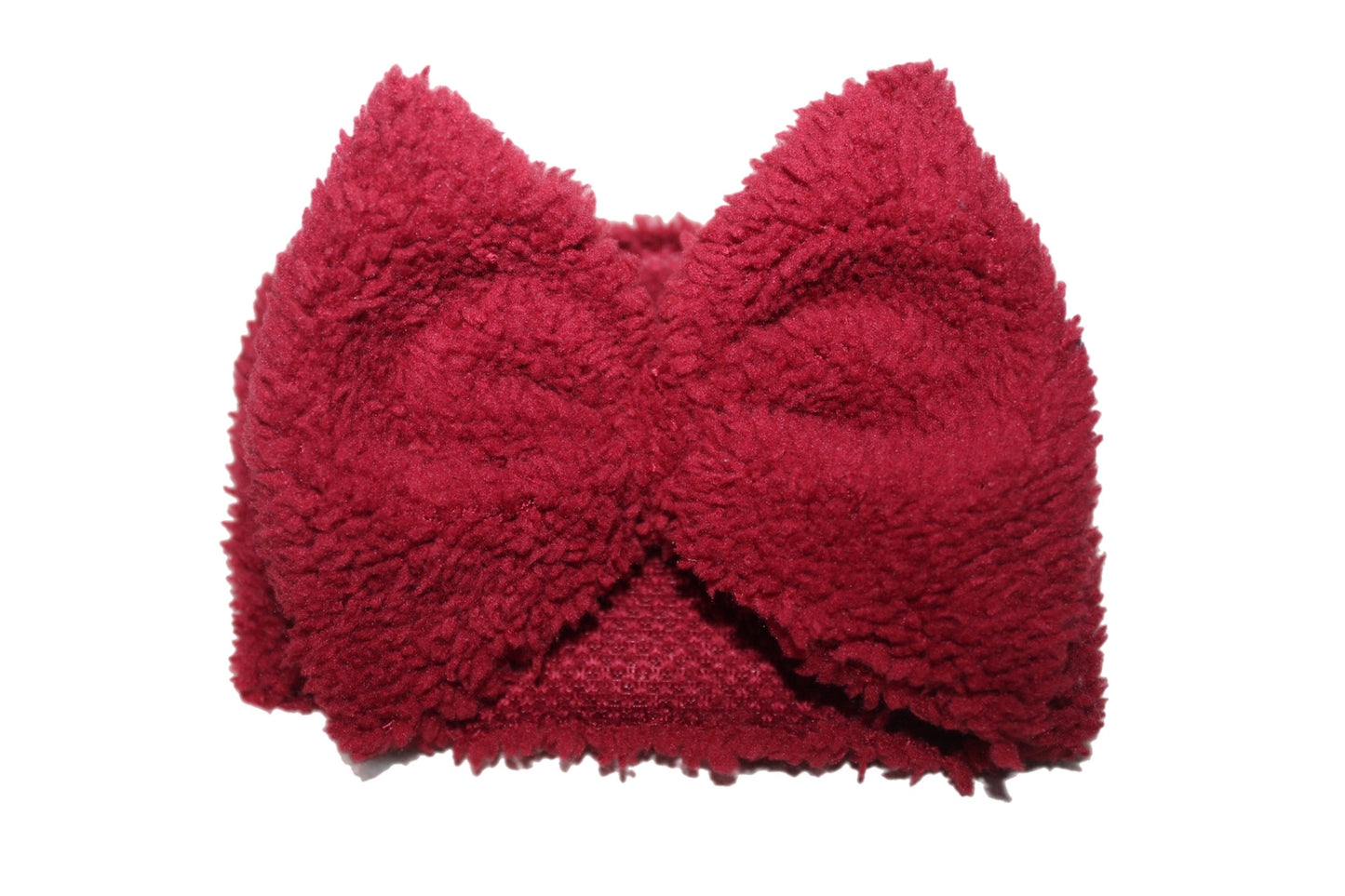 Burgundy bow wrap